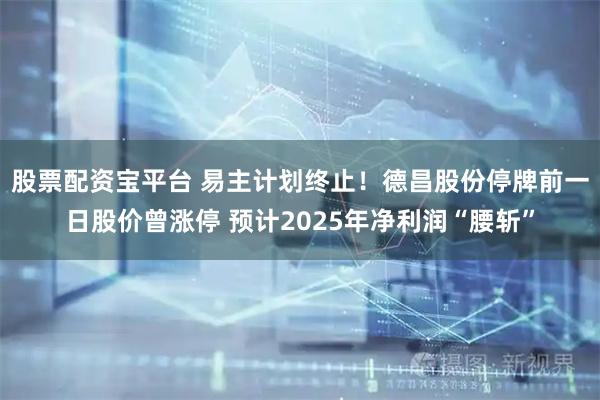 股票配资宝平台 易主计划终止！德昌股份停牌前一日股价曾涨停 预计2025年净利润“腰斩”